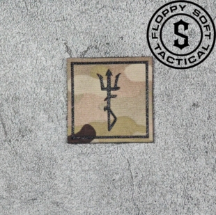 FORTY WOLF WFD方形魔术贴章士气章 软趴趴复刻