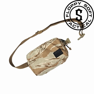 金虎斑配色 复刻QILO 小腰包胸包背包 软趴趴精制