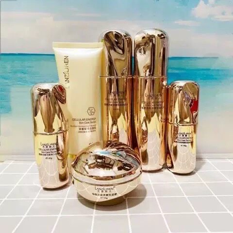 兰资丽人细胞活能护肤品套装补水保湿滋润化妆品洗面奶柔肤水bb