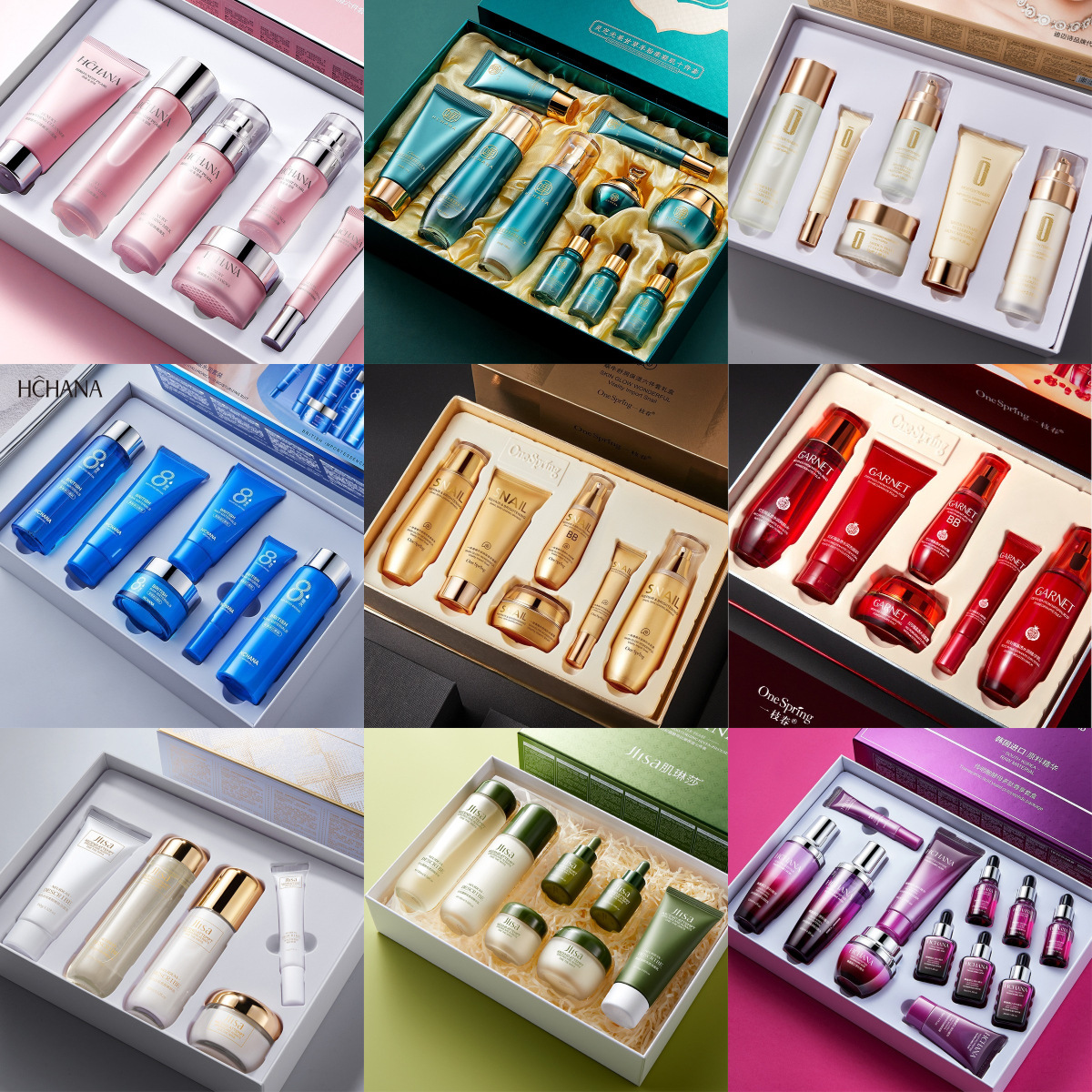 韩瑟鱼子酱燕窝白松露护肤套装保湿补水美容院面部护肤套盒可