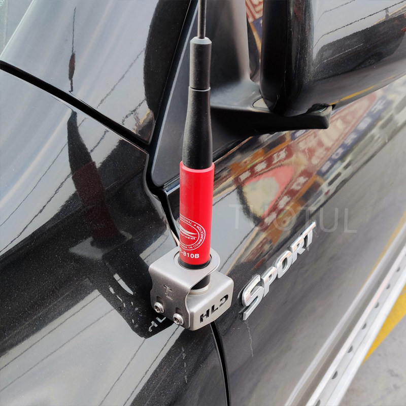 TOYOTA HIGHLANDER 수정된 자동차 라디오 라디오 안테나에 적합 스테인레스 스틸 도난 방지 브래킷 카드 가장자리 클립 가장자리