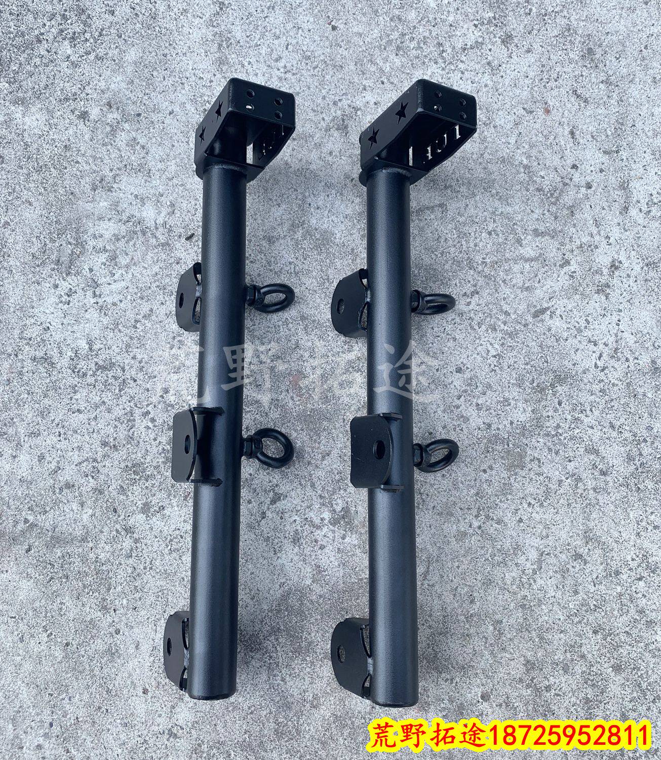 지프 랭글러는 루스리프 전동 핸드 스탠드 안테나 도난 방지 브래킷 사막 깃대 시트를 강화하기 위해 장비 타이어 위치를 수정했습니다