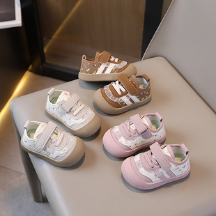 春秋女宝宝鞋子学步鞋婴儿软底帆布鞋女小童透气布鞋板鞋夏公主鞋