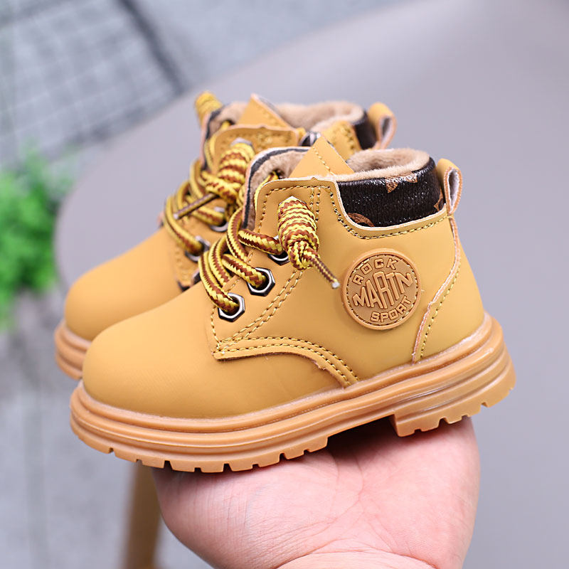 冬季宝宝棉鞋中帮加绒加棉男小童防滑儿童靴子女童马丁靴雪地皮靴,童鞋/婴儿鞋/亲子鞋,学步鞋,淘宝优惠券,粉丝福利购,淘宝优惠卷