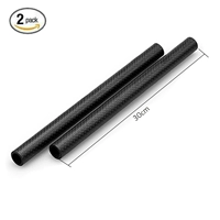 Đầu nối ống bằng sợi carbon 15mm dài 30cm Phụ kiện máy ảnh DSLR theo dõi camera 011 - Phụ kiện máy ảnh DSLR / đơn túi máy ảnh mirrorless