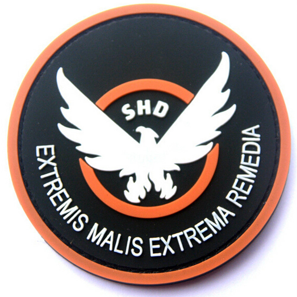 3d全境封锁the division shd徽章/臂章魔术贴 pvc滴胶章军迷贴