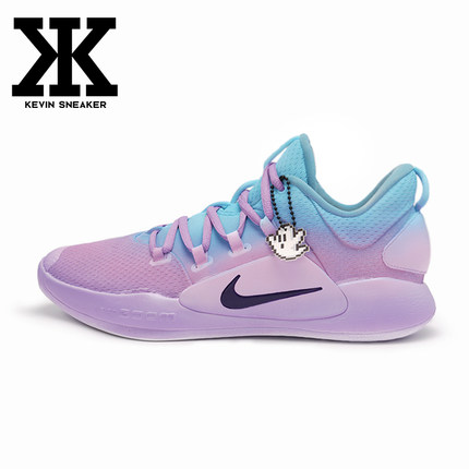 球鞋定制Nike耐克Hyperdunk X Low 10蓝紫精灵渐变舒适低帮篮球鞋