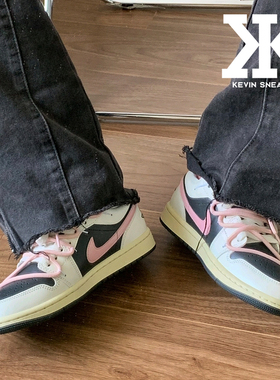 球鞋定制JordanAirJordan1low复古少女甜酷风减震耐磨低帮板鞋
