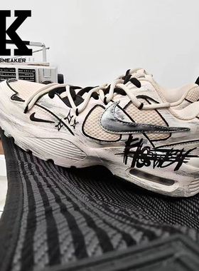 球鞋定制Nike耐克AirMaxFusion复古经典虚无之花低帮跑步鞋