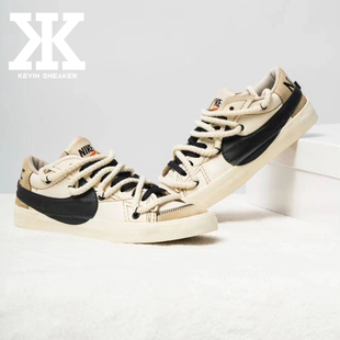 定制Nike 带做旧休闲男女款 Blazer Jumbo解构鞋 Low 球鞋