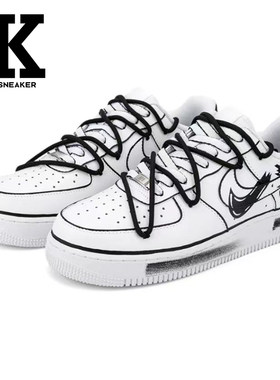 Nike耐克线条断裂钩子系带低帮板