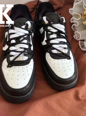Nike耐克闪钻蛇皮系带女低帮板鞋