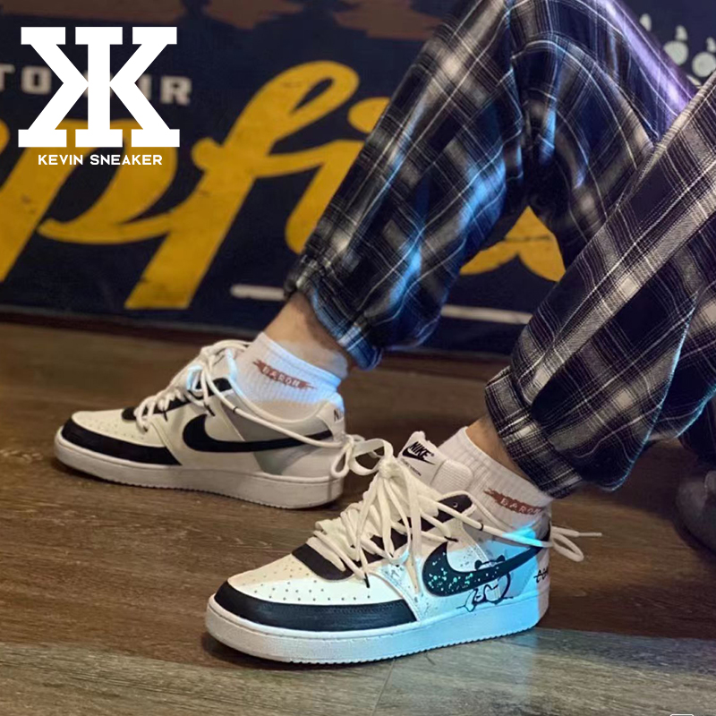 Nike耐克熊猫盼盼系带男低帮板鞋