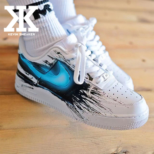 Force1Low07空军一号超级英雄毒液低帮黑白板鞋 Air 定制Nike 球鞋