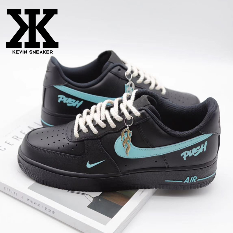 Nike耐克黑武士蒂芙尼蓝系带板鞋