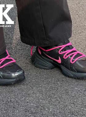 球鞋定制NikeV2KRun黑莓舒适百搭减震耐磨低帮男女运动秋冬跑步鞋