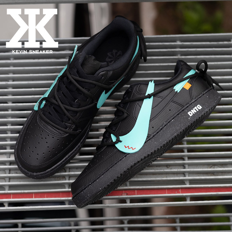 球鞋定制Nike耐克Court Vision Low蒂芙尼蓝断勾未来双勾低帮板鞋