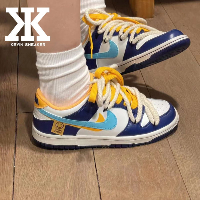 Nike耐克蓝茵笑脸系带女低帮板鞋