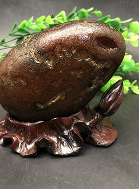 金蟾花纹冰彩玛瑙籽料象形手把件