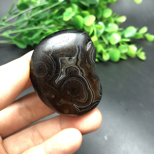 大肚佛花纹冰彩玛瑙天然象形马料