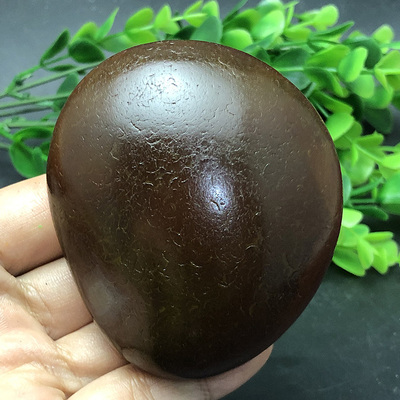 花纹冰彩玛瑙籽料象形奇石手把件