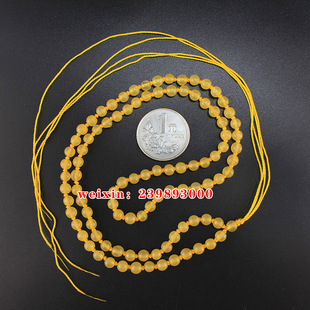 天然黄龙玉项链珠子饰品缅甸吊坠项链绳子挂件挂绳文玩收藏饰品