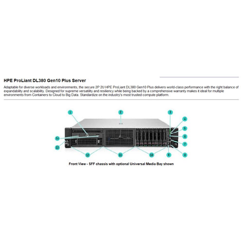 HPE DL380 G10 PLUS 4310 32GB P408i-a  8SFF 800W*2 P43351-AA1
