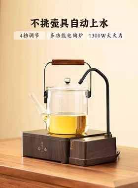 宋艺轩电陶炉煮茶器烧水壶茶壶玻璃壶煮茶炉静音家用茶具套装