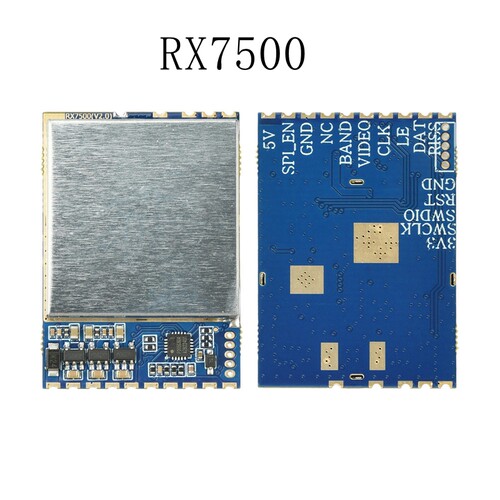 RX7500 6-7.5G带宽 模拟图传RF接收模块 FPV模拟无线视频接收模块