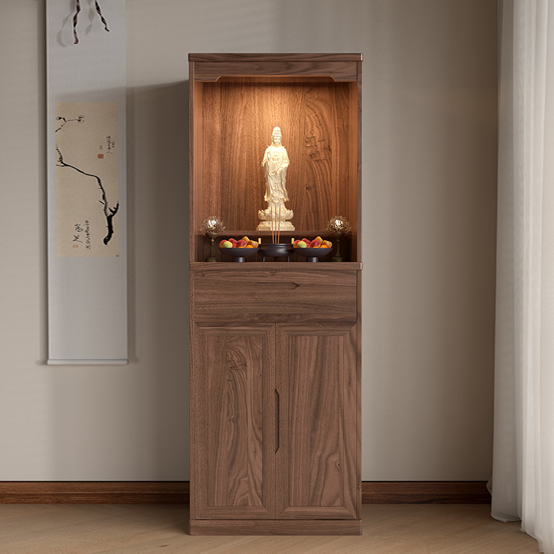 新中式实木佛龛可定制