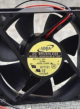 ADDA AD0824VB-A71GP 8025 DC 24V 0.38A 大风量 频器散热风扇