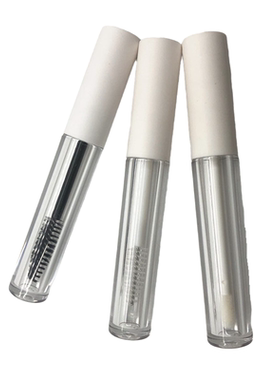 亚白色唇釉空管 VE精华液空睫毛膏瓶 眼线液胶水空瓶子 3ml透明瓶