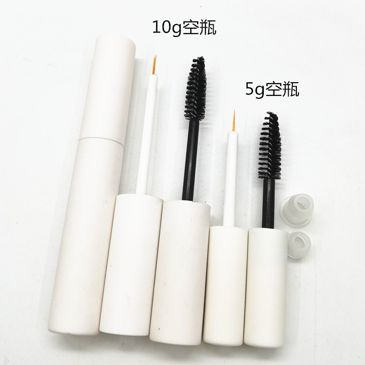 可印字5g-10g白色假睫毛磁性胶水空瓶子 眼睫毛液空管 唇彩分装瓶