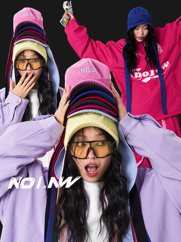 NO1NW滑雪毛线帽百搭保暖单板双板多巴胺彩色男女款