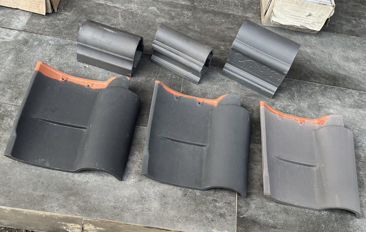 复古建筑传统连体青瓦仿古四合院新中式别墅屋顶琉璃瓦片庙堂宗祠