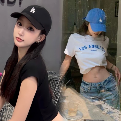 韩国MLB帽子NY洋基队男防晒春秋款大标棒球帽LA遮阳鸭舌帽女CP77
