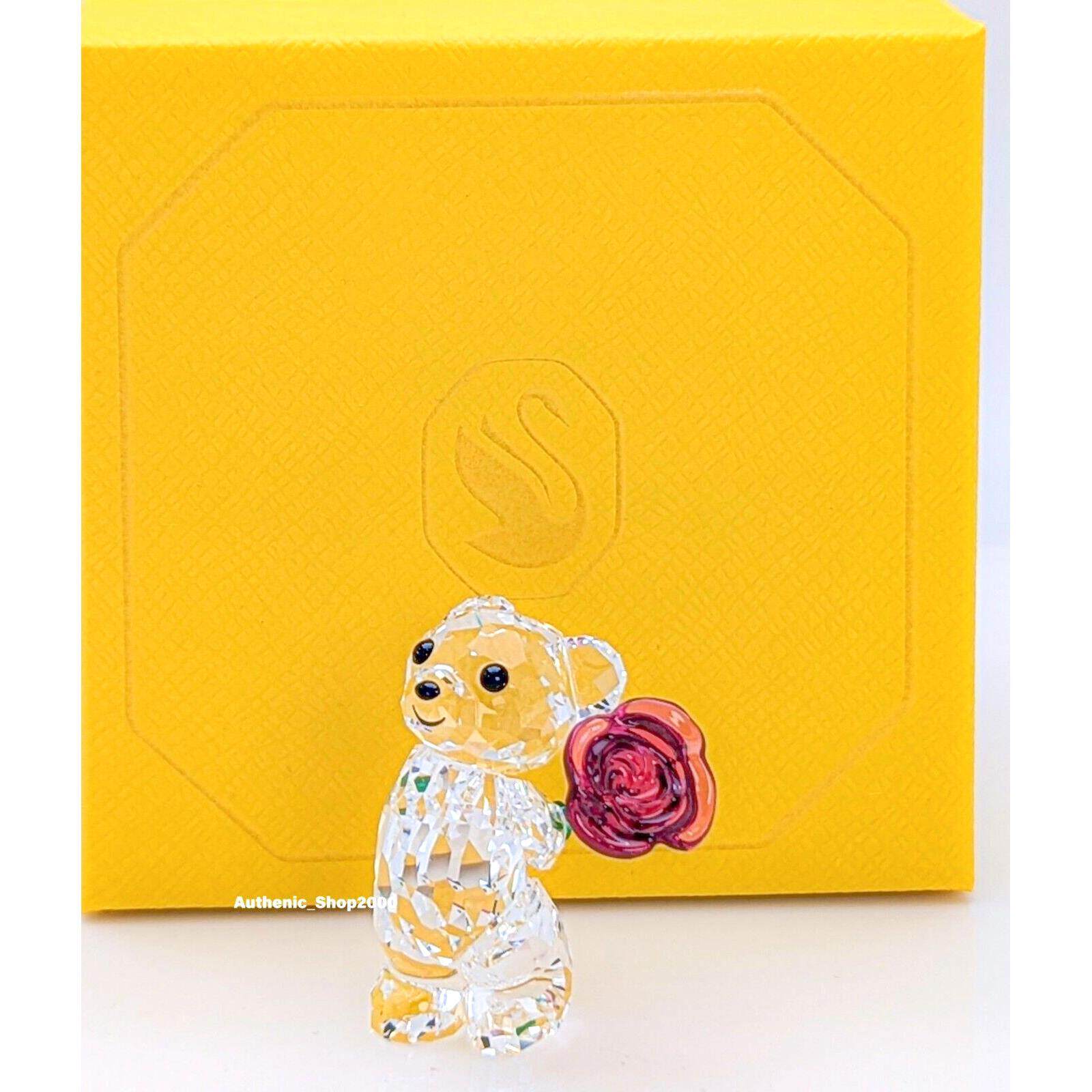 施华洛世奇Swarovski Teens, Adults摆件Kris Bear A Rose wit