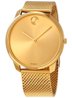 摩凡陀表Movado 3600588男手表Bold石英金色表盘黄色Ion
