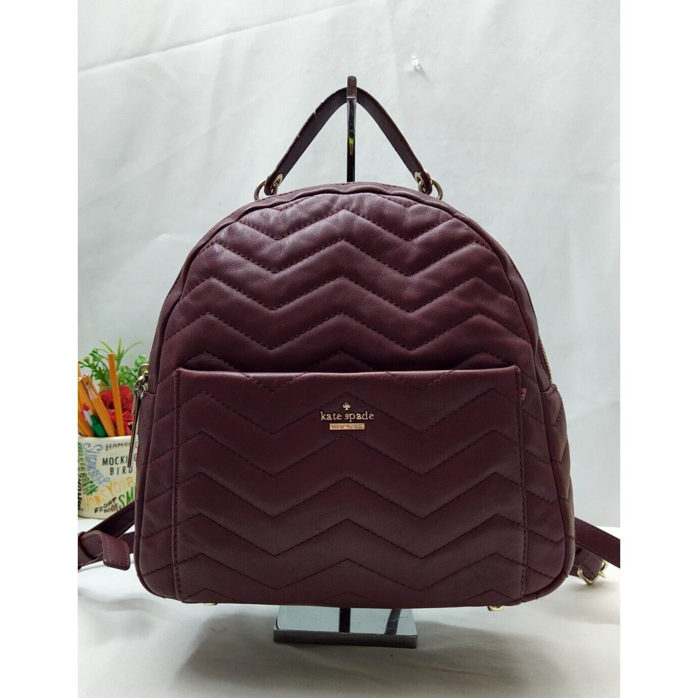 kate spade new york通用款女包小袋真皮被纹顶部把手Zipper