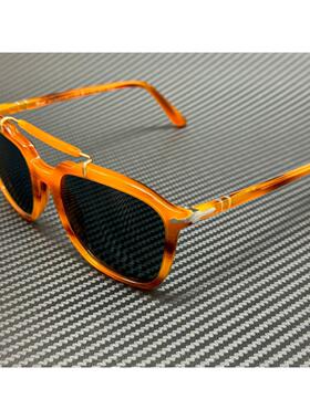 Persol PO0203S 960 R5条纹棕色蓝色中性57 mm太阳眼镜