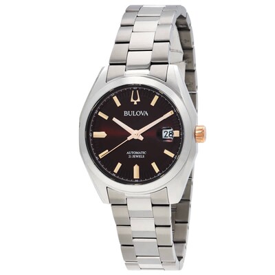 美国代购Bulova宝路华Surveyor自动机械红色表盘男士手表98B422