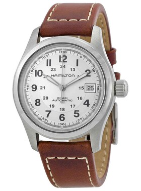 汉密尔顿Hamilton H70455553男手表Brown / Silver / Skeleto