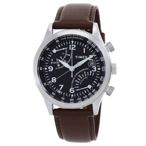 天美时Timex TW2W47900VQ男手表Waterbury计时表GMT石英