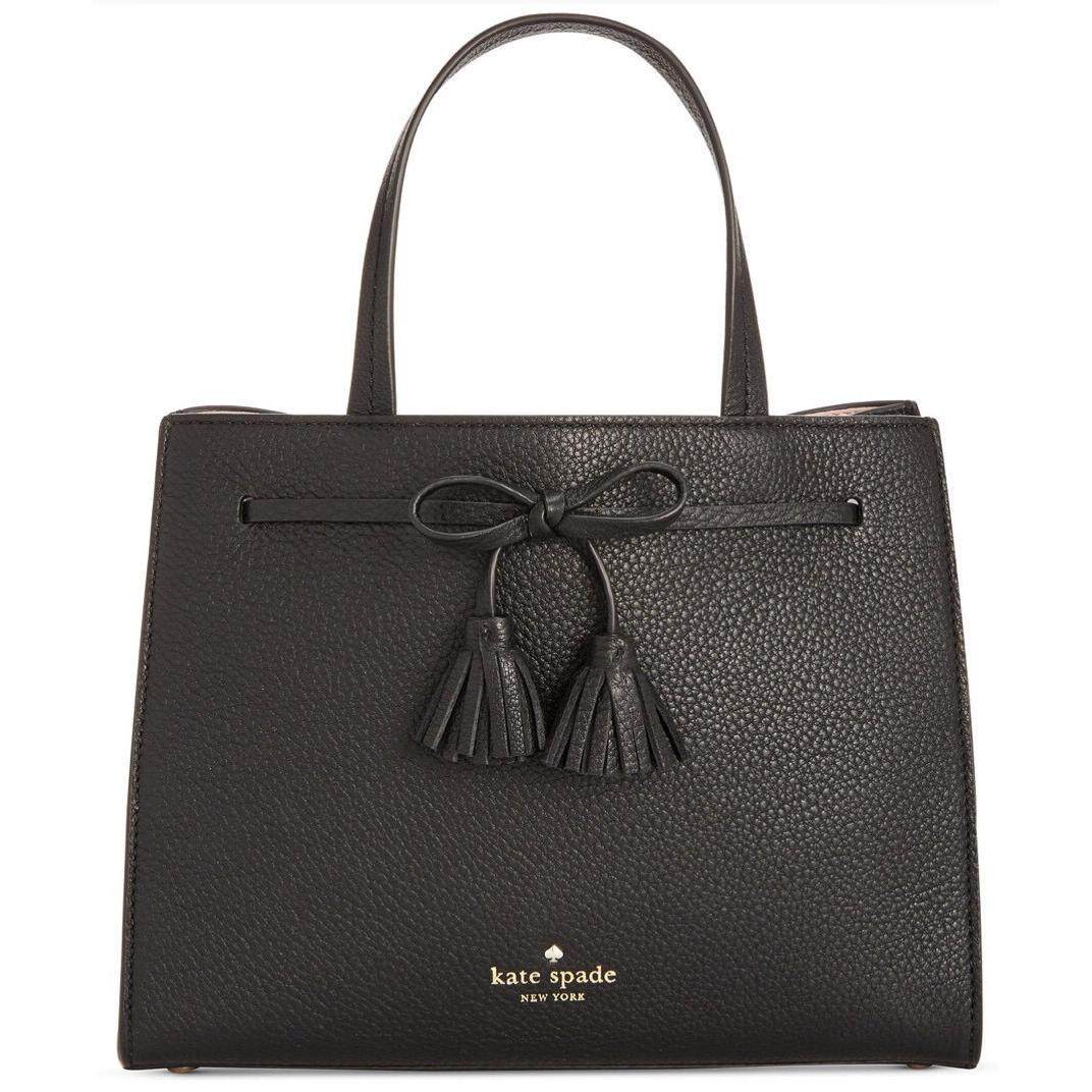 kate spade New York黑色真皮包Hayes Street小号Isobel PXRU7598