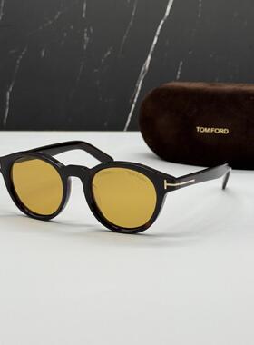 TOMFORD汤姆福特 FT1123 52E黑色黄色太阳眼镜