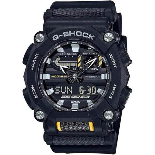 CASIO卡西欧G Shock GA9001A男士手表黑色数字的LED浅