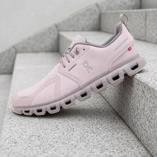 On Cloud 10053女运动鞋粉红色跑步6防水Mauve Zinc
