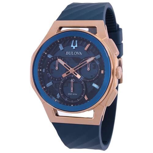 宝路华Bulova 97A185男手表Marc Anthony CURV计时表石英