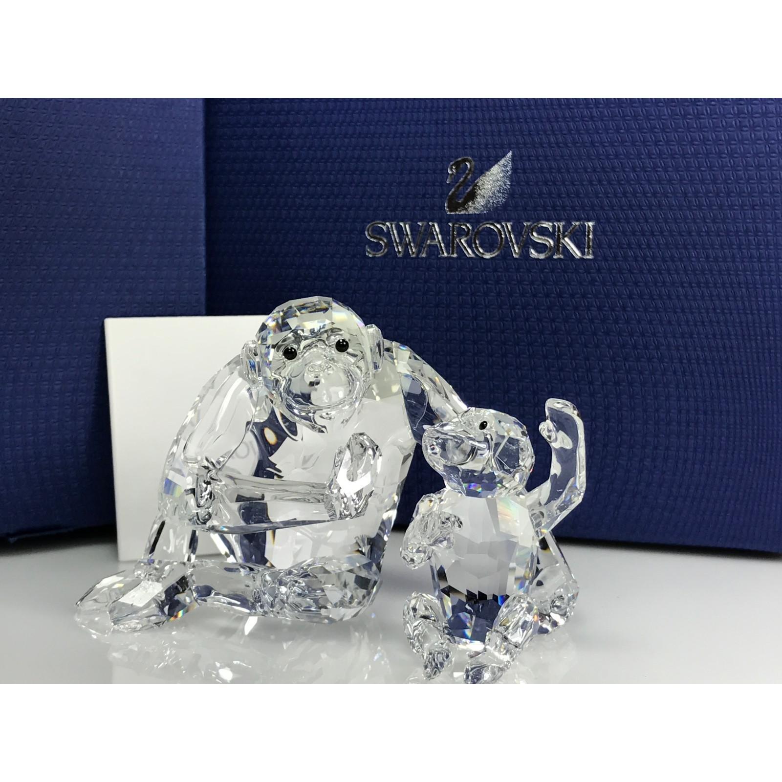 SWAROVSKI施华洛世奇黑猩猩母亲婴儿5063689