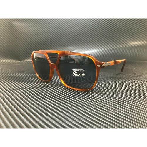 Persol PO3223S 96 56 Terra Di Siena方形男士59 mm太阳眼镜